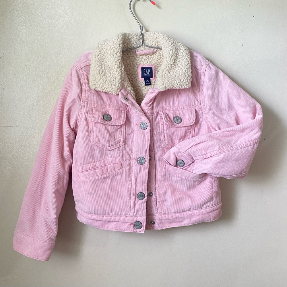 GAP denim fleece lined corduroy jacket